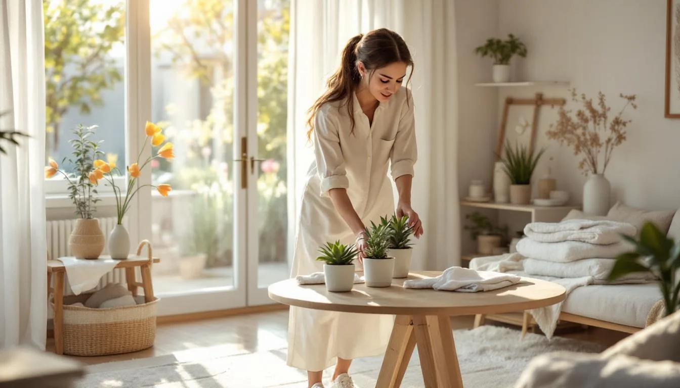 Jarní úklid bez stresu: Praktický průvodce minimalistickou domácností pro moderní ženu