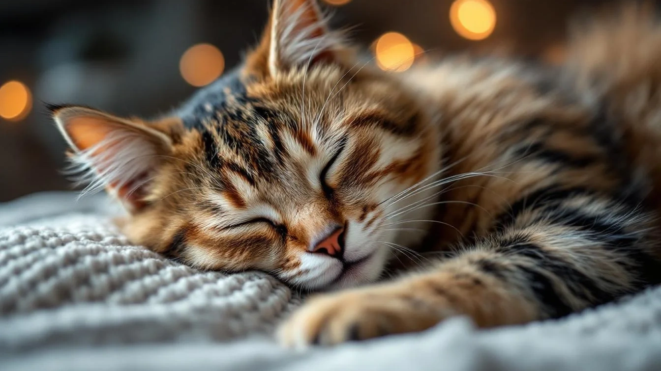 Moje kočka spí s tlapkou na obličeji: Zjistila jsem, že se nejedná o pouhý zlozvyk