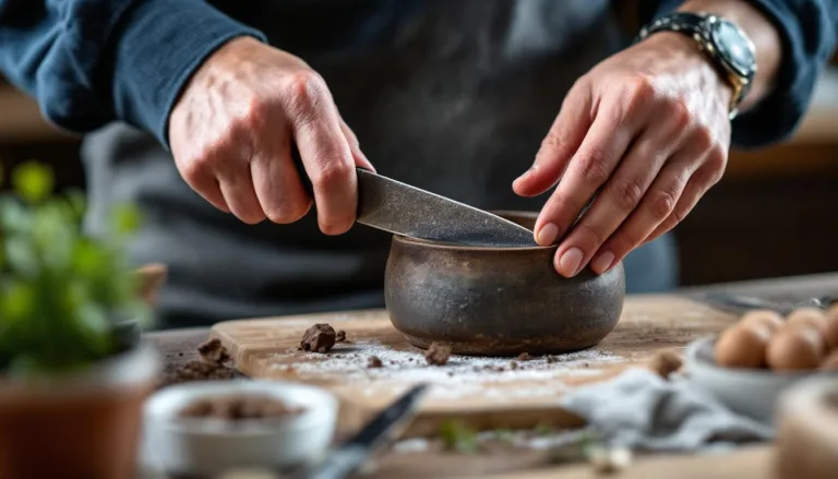 naučte se ostřit nůž jako profesionál pomocí dna starého hrnce a dosáhněte dokonalé, ostré čepele snadno a efektivně.
