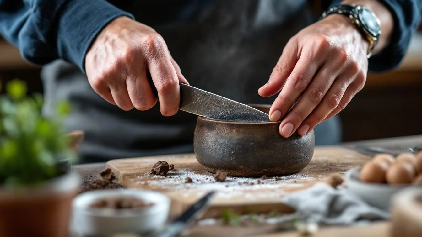 Ostření nože jako profesionál: Využijte dno starého hrnce pro dokonalou čepel