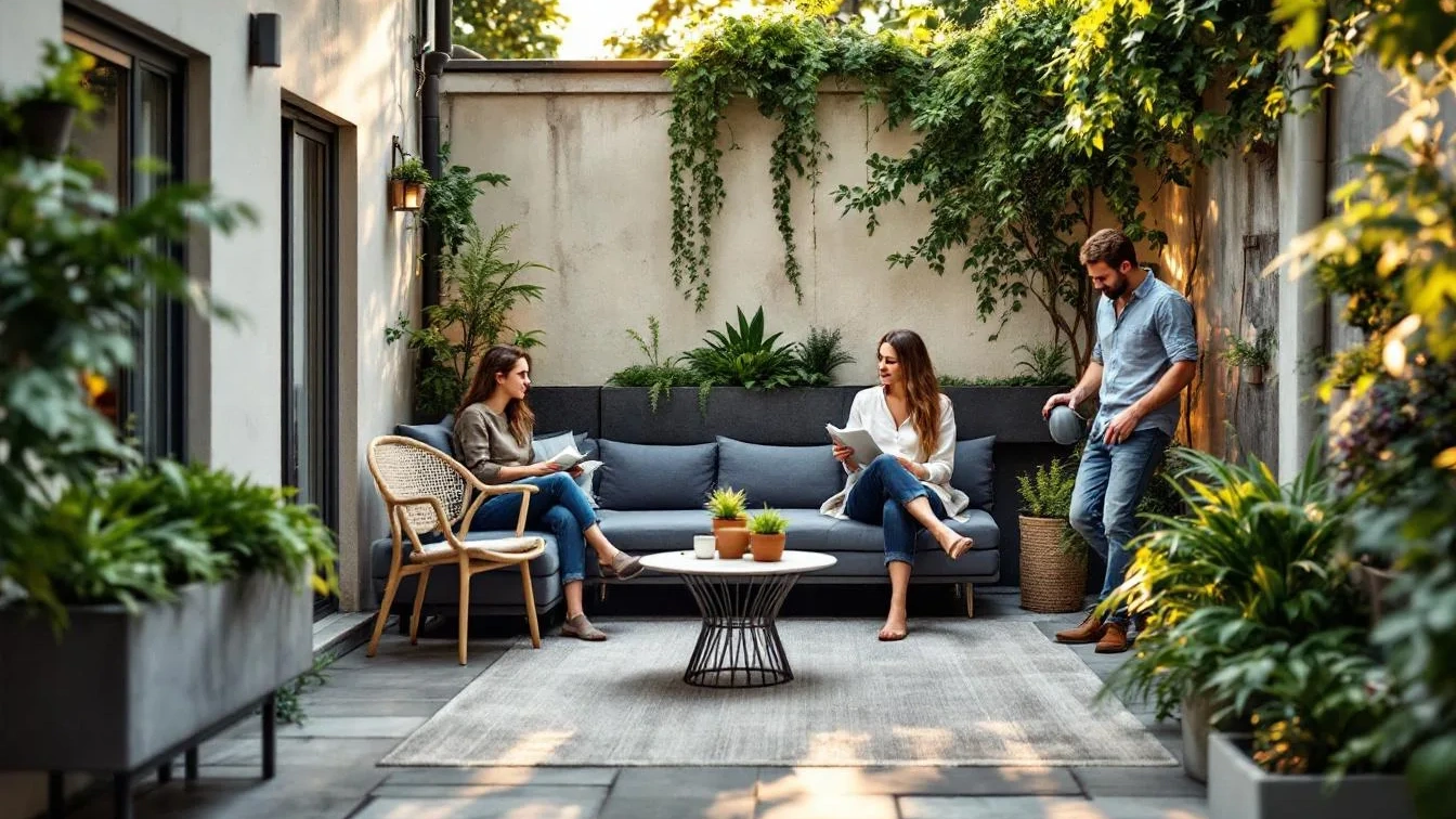 Proměna dvorku v relaxační zónu: 5 designových pravidel pro malé prostory