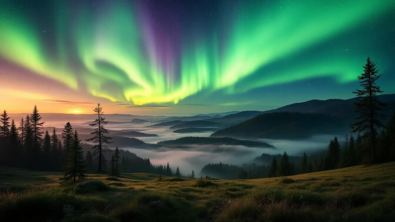 Užijte si magii polární záře: Nejpůsobivější fotografie nad českou krajinou