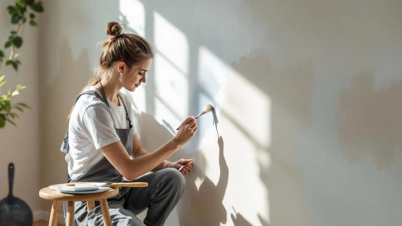 Jak přemalovat jen část zdi tak, aby rozdíl nebyl vidět: Osvědčený postup