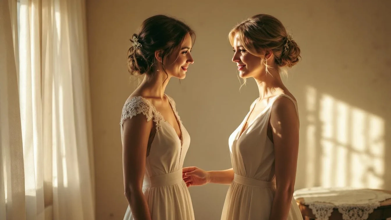 Marie díky svatebním šatům viděla dceru úplně novýma očima, Změna perspektivy