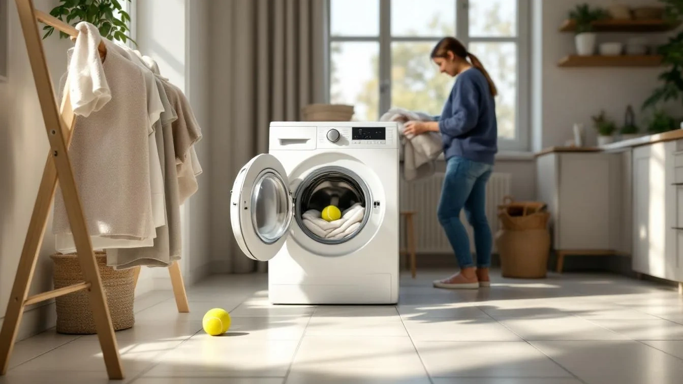 Proč do pračky házet v březnu tenisový míček? Trik, který vám ušetří polovinu času při sušení