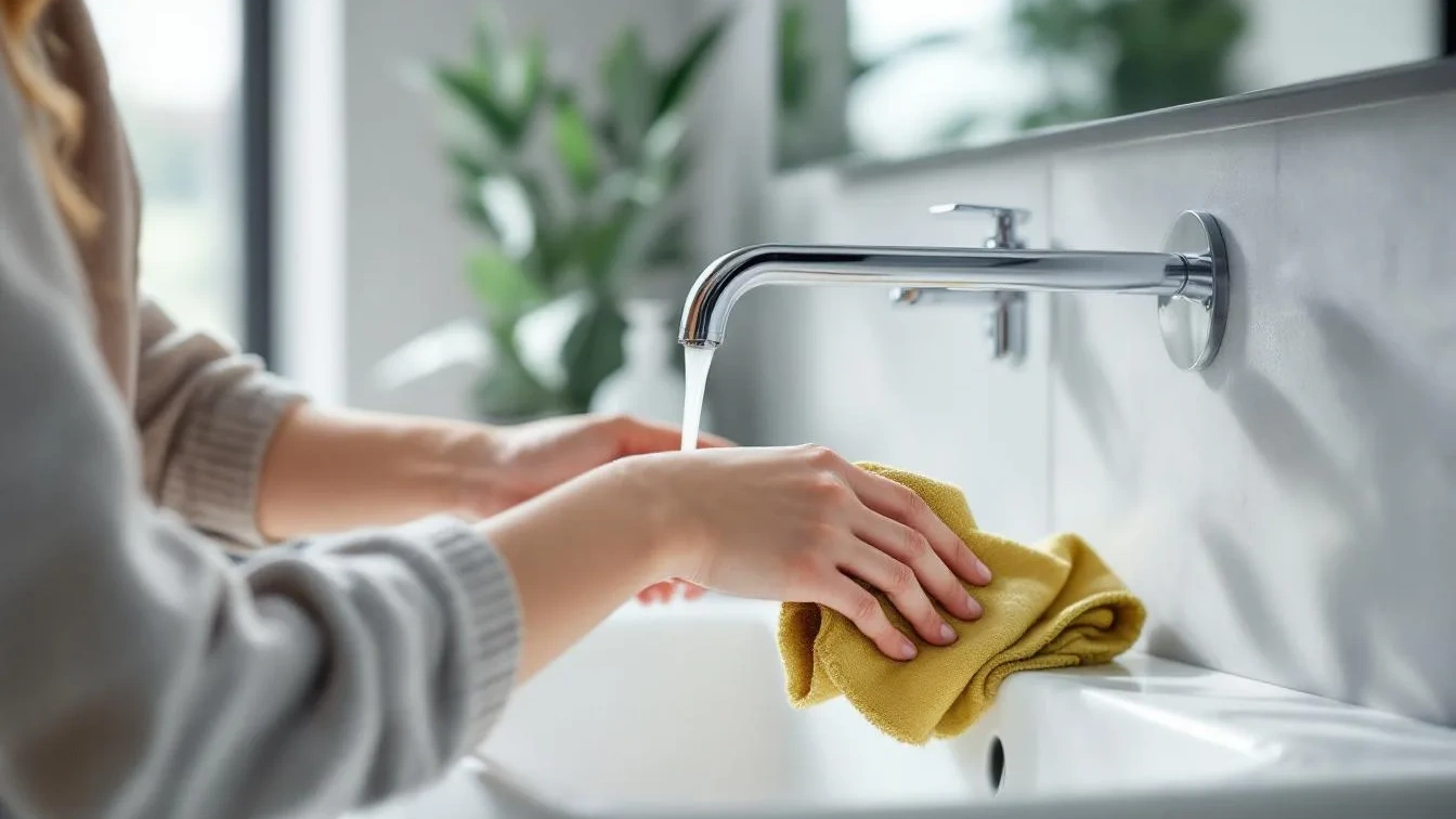 Tajemství rychlého úklidu koupelny: Jak odstranit vodní kámen z baterií za 5 minut bez drhnutí